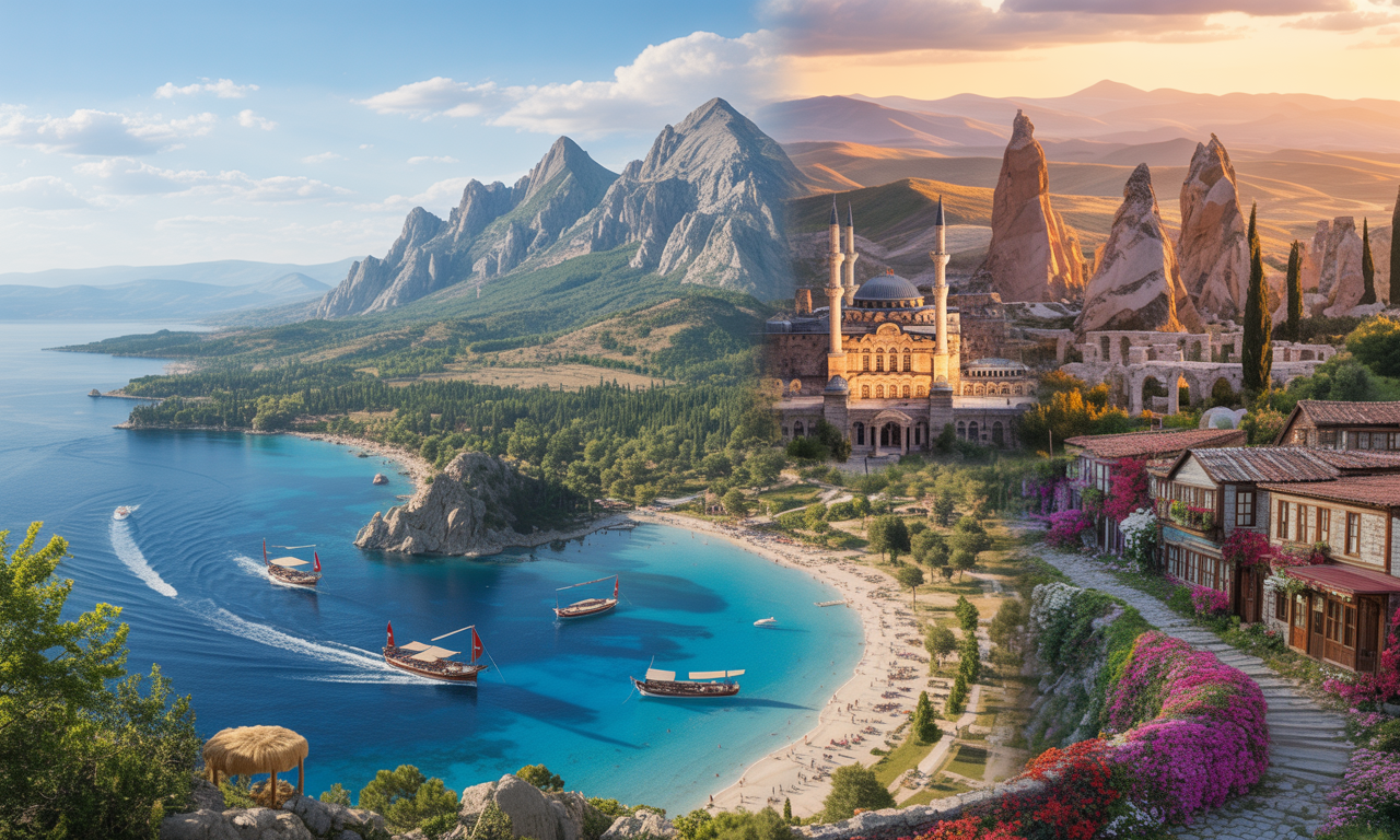découvrez les 5 régions incontournables de turquie, entre littoraux ensoleillés, paysages montagneux impressionnants et sites historiques fascinants. préparez votre voyage au cœur d’une destination aux mille richesses !