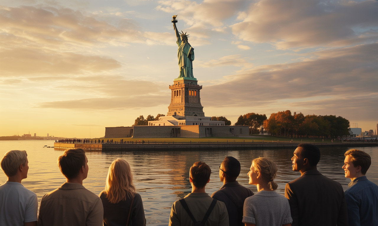 admirez la majestueuse statue de la liberté et vivez l’expérience du rêve américain le temps d’une visite inoubliable à new york. découvrez ce symbole incontournable de liberté et d’espoir aux portes de la ville.
