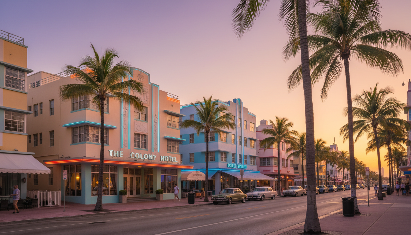 découvrez miami beach : explorez south beach, flânez sur lincoln road et admirez l'architecture emblématique art déco pour un voyage inoubliable.