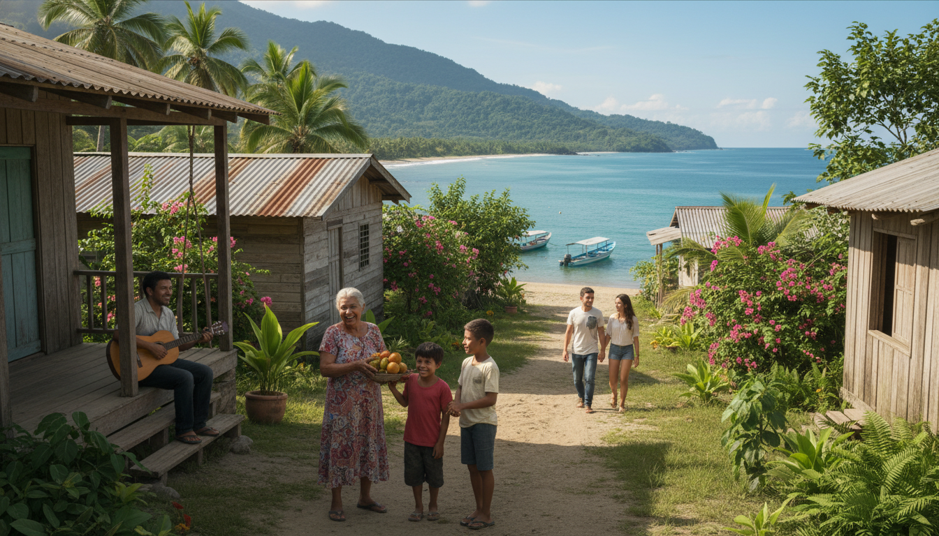 explorez le mode de vie 'pura vida' du costa rica, une philosophie de bonheur, simplicité et harmonie avec la nature, illustrant l'essence de ce pays unique.
